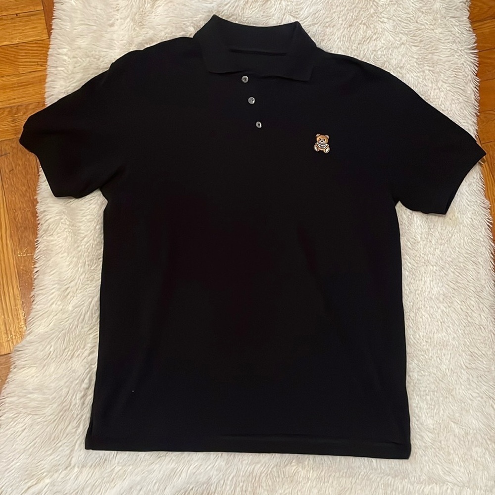 Moschino black short sleeve polo for men - Picture 11 of 13